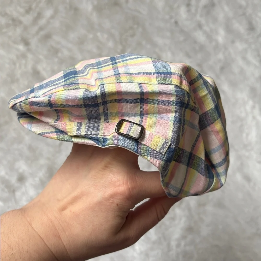 NWT Janie And Jack Plaid Easter Line Size 2 To 3 Kids Hat